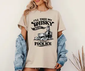 I’ll Take My Whiskey Neat Because F*CK ICE Shirt, Pro Immigrant Political Anti Trump Democrat Shirt, Whiskey Neat Shirt