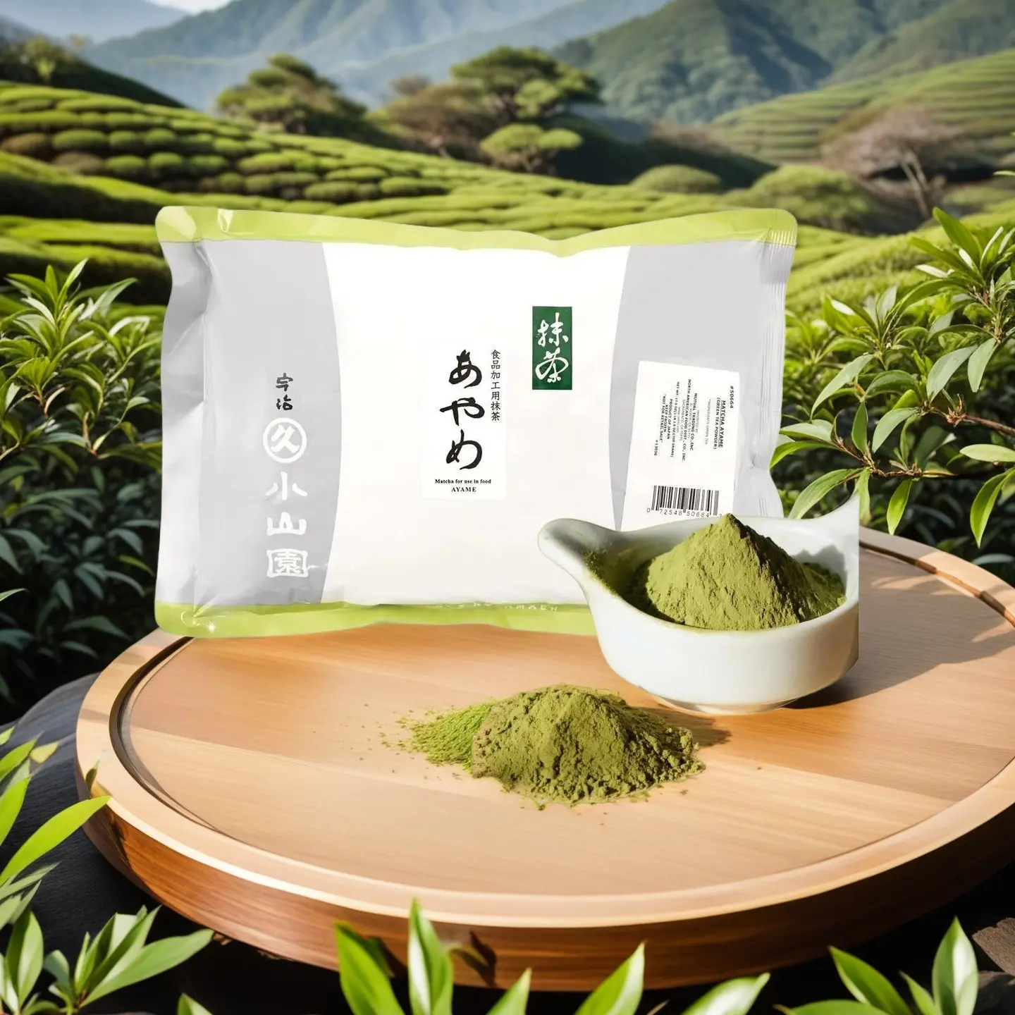 Marukyu Koyamaen Uji Matcha Powder Ayame - Unsweetened 17.6oz 500g Japanese Green Tea for Baking & Desserts Healthy Flavor Traditional Greentea