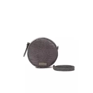 Pompei Donatella Gray Leather Crossbody Bag