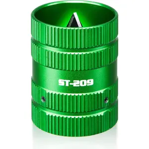 Pipe Reamer Tool, Copper PVC Tube Deburring Tool Plumping Tools Pipe Cleaner 1/4" to 1-5/8" Inner Outer Reamer Pipe Tubing Chamfer for Metal PVC PPR Copper Brass Aluminum(Green)