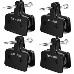 Bike Brake Pads, High-Performance Brake Pads, Disc Brake Pads & Spring (Semi-Metallic&Resin) for Mountain Bike Disc Brakes,Bike Pads Compatible with TRP Tektro Shimano Deore Br