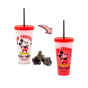 Disney Classic Mickey Mouse "Aw Shucks" Color-Changing Plastic Tumbler