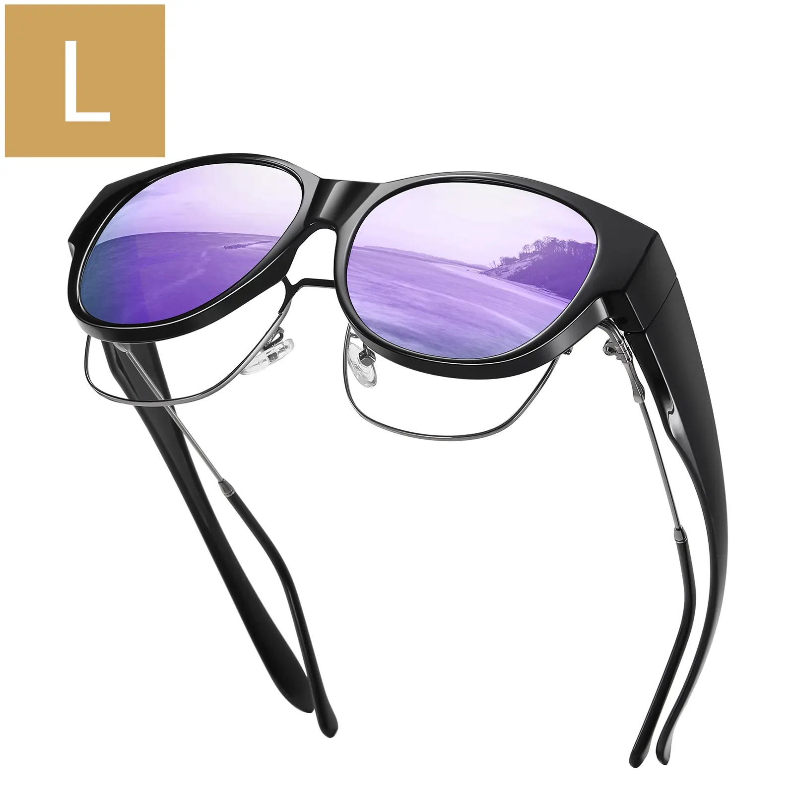 Black Frame Purple Lens