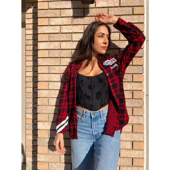 Custom couture flannel