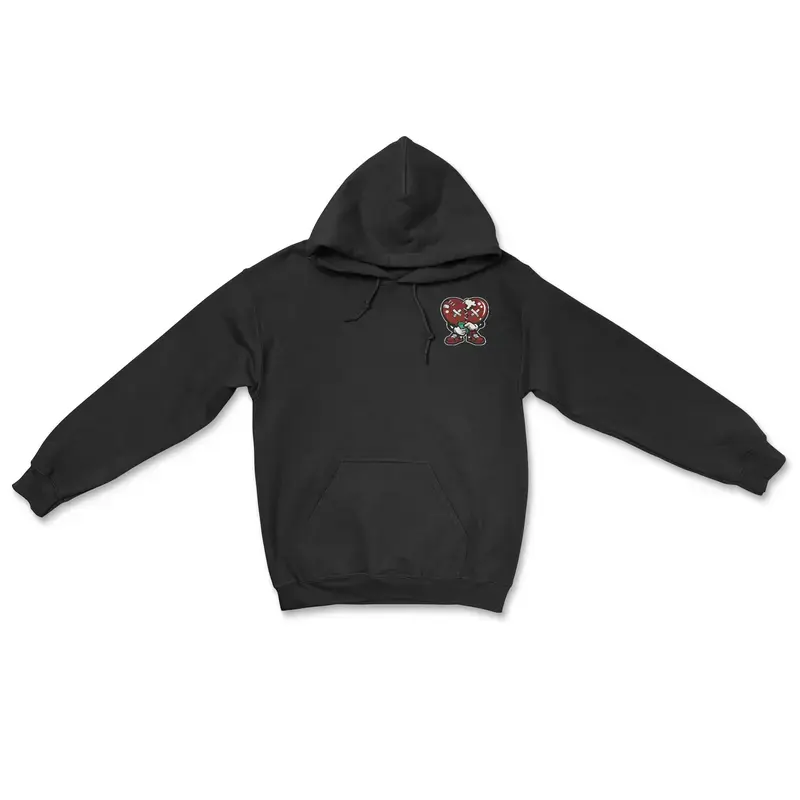 Pain Is Temporary Hoodie (Maroon Heart)
