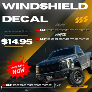 MMC Performance Windshield Decal for a Truck
