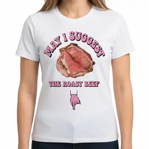 "Roast Beef Fun" Inappropriate Humor T-Shirt |   Playful Adult Sarcastic Graphic Tee |   Soft Breathable Fabric All-Season Wear |   Edgy Joke Novelty Gift for Men & Women