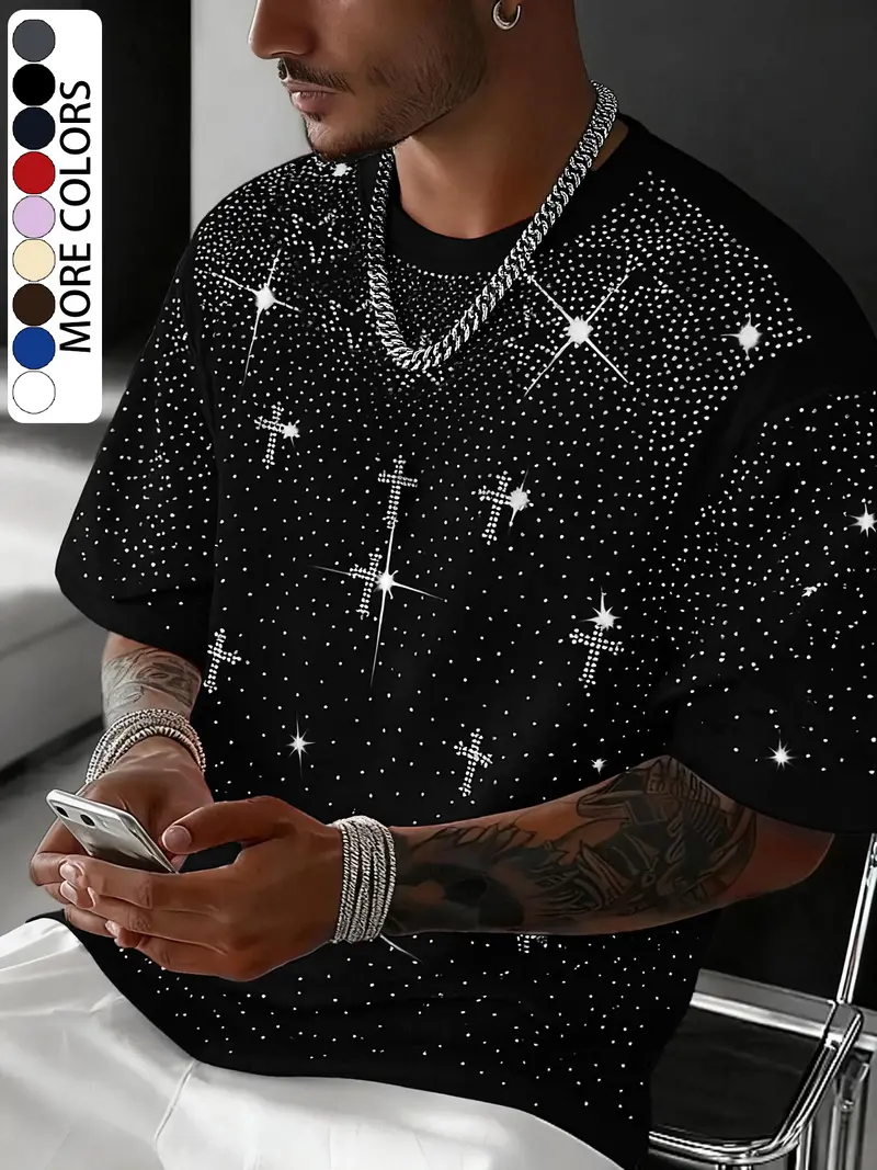 chrome hearts rhinestone shirt - TikTok Shop