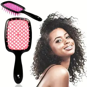 Multifunctional Massage Comb, Hollow Honeycomb Grid Design, Ultra Breathable Mesh, Fast Heat Penetration, Gentle Scalp Massager, Hair Detangling Comb