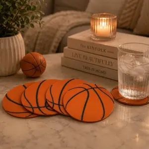 Basketball 4pc Coaster Set