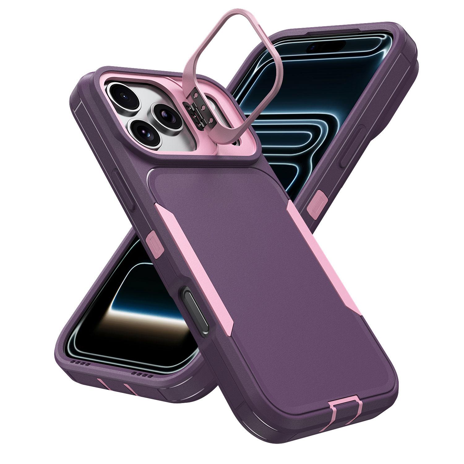 Case for iPhone 17 Pro Max 16 15 14 13 12 11 with Camera Kickstand, Military - Grade Shockproof Protective Case, Rugged Full Body Protective Cover, Anti-Drop Protection Cover