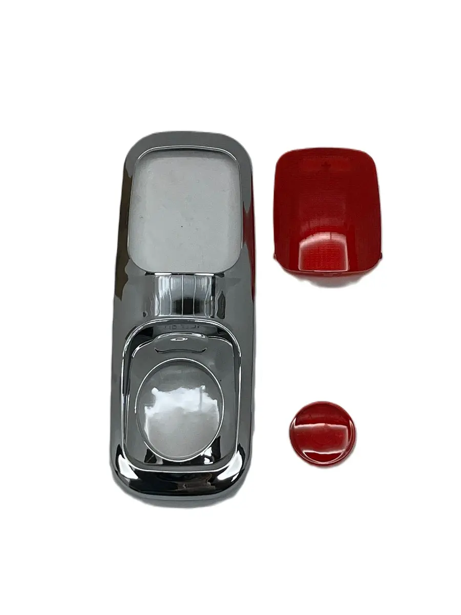 P54-6011-2212 Peterbilt 2006+ Dome & Map Light Kit, Auto Decorative Car Accessories Lamp with Chrome Cover, Map Lens & Red Embellishments, Snap-Fit Replacement for Trucks, Auto Decorative Light, Car Light Embellishments