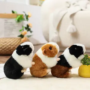 Cute Hamster Dutch Pig Plush Toy, Adorable Multicolor Small Animal Stuffed Doll, Cuddly Stuffed Animal, Mini Pocket Toy Gift for Friends Birthday Festival