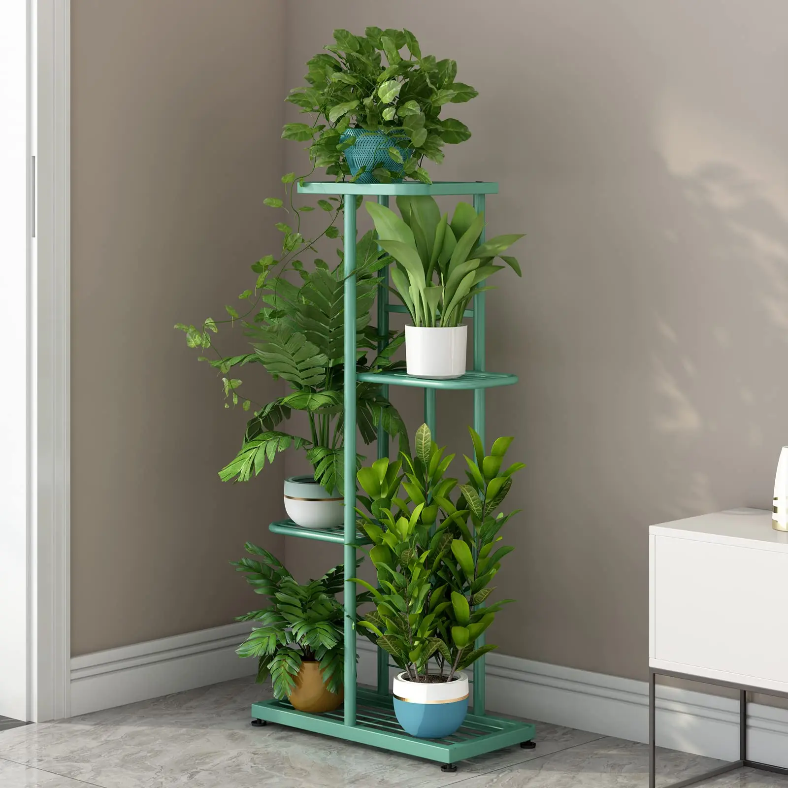 4 Tier 5 Pot Light Green