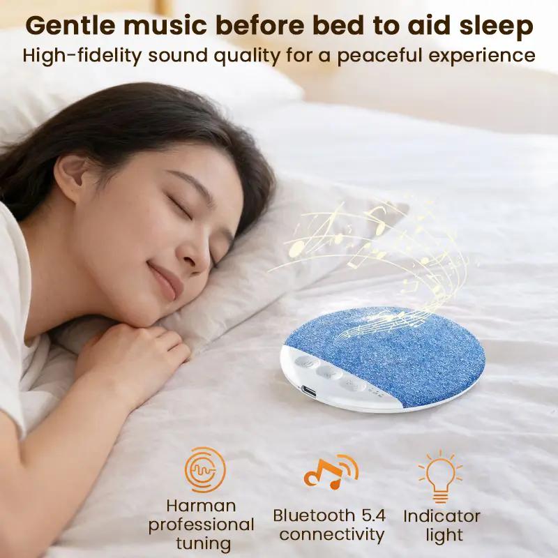 Ultra-Thin Bluetooth Pillow Speaker, Excellent Sound Quality, Ultra-thin At Only 1 cm, Features White Noise For Deep Sleep, Bluetooth 6.0, Perfect for Bedtime Music & Audiobooks, Headphone-Free Sleep Speaker, Compatible with Android & iOS