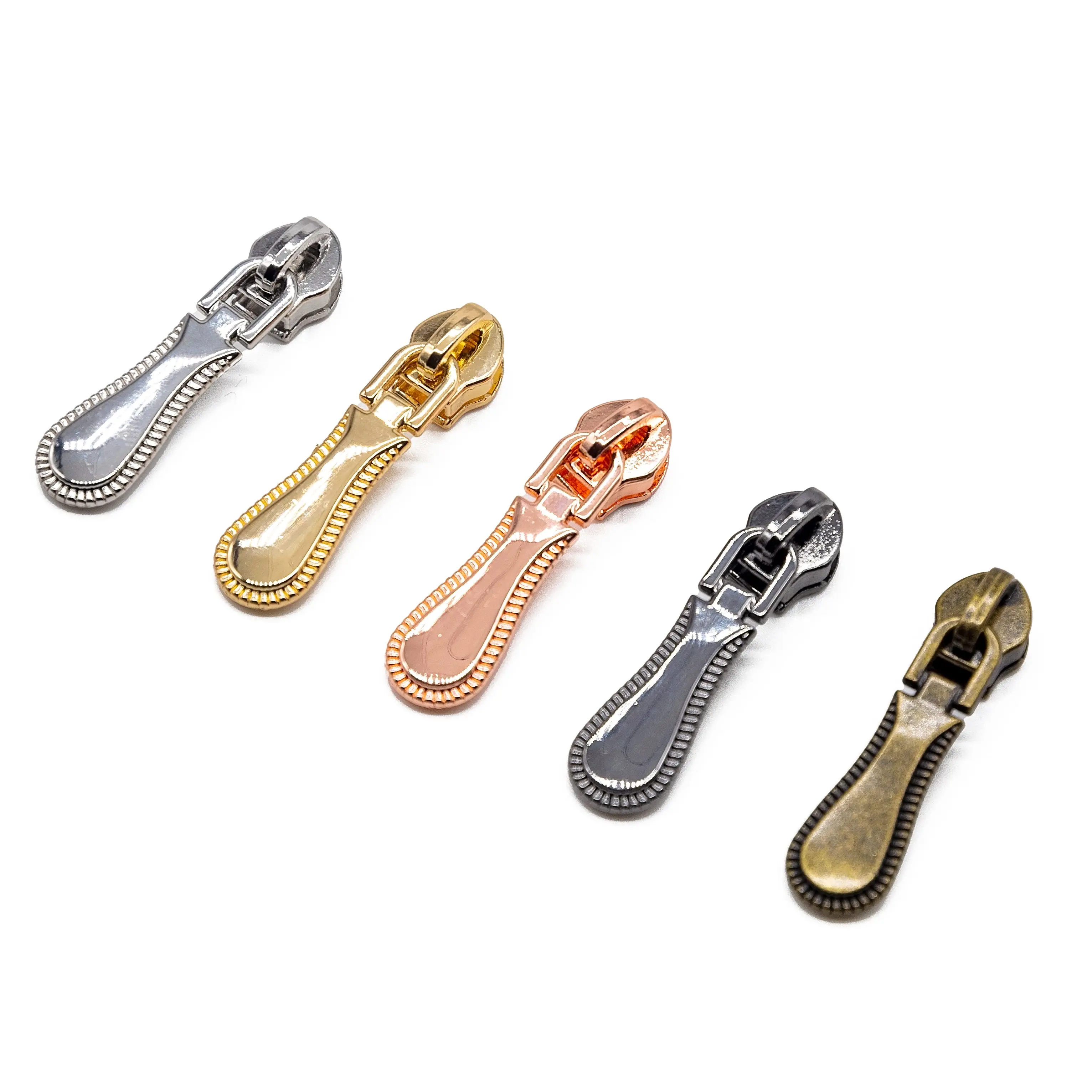 #5 Zipper Pulls - Crown - Set of 4