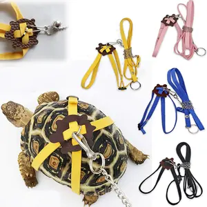 Pet Turtle Outdoor Leash for Walking Turtles Adjustable Size Multi-color Turtle Chest Vest Supplies