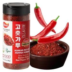 Korean Food Haetnim Maeul 100% Korean Red Chili Powder Large Particle Powder For Stir Fry and Seasoning 3.5oz 100g Vegan NO MSG
