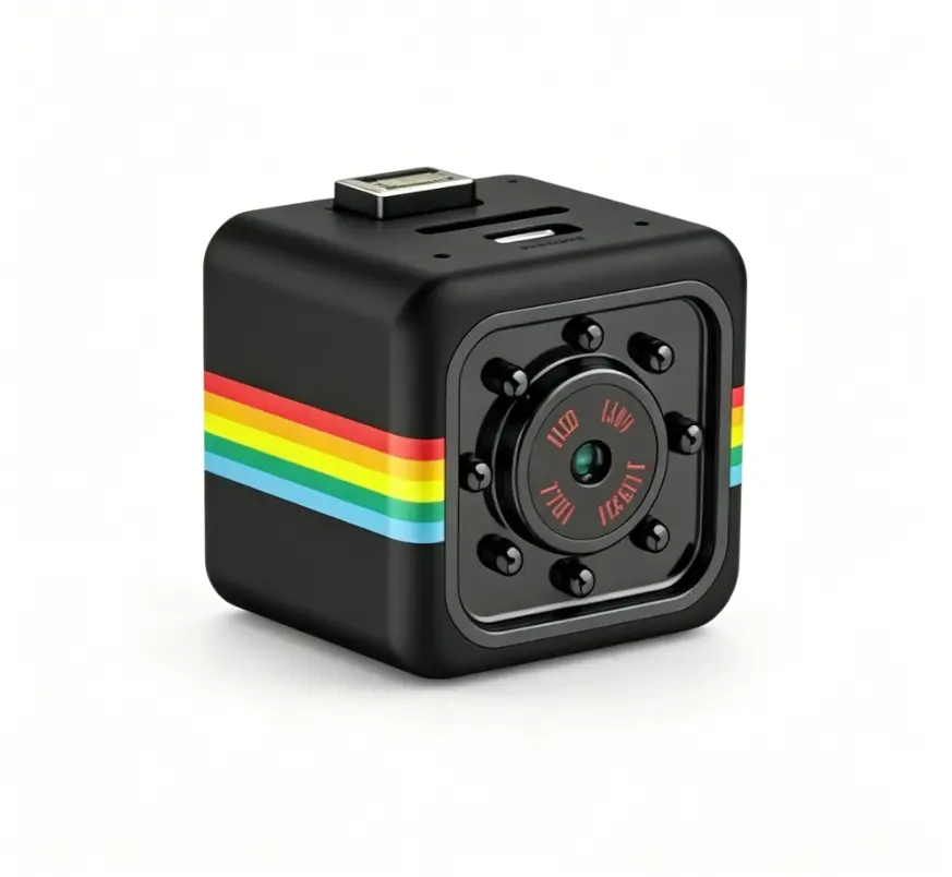 Compact Multi-Sports Body Cam Recorder Action Camera, 1080P HD 30-Frame Sports DV, Mini Micro Camera with Night Vision, Portable Outdoor Cam