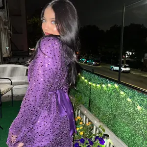 Sparkling Purple Abaya