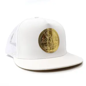 El Cente White flat visor hat