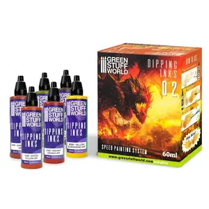 Green Stuff World Paint Set 11694 - Dipping Ink Contrast Paint Collection 02