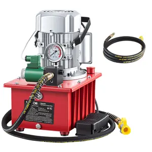 【DealsForYouDays】VEVOR Electric Driven Hydraulic Pump750W 10,000 PSI120V Single Acting Hydraulic Pump Power Pack UnitSolenoid Valve with Pedal Switch2.1 Gal / 8Lfor PunchingBendingSingle Acting Cylinders