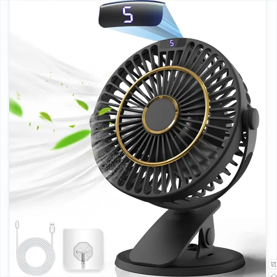 USB Mini Desktop Fan, Clamp Fan, Multi-Angle Rotation, Portable and Convenient, Quiet Operation, USB Powered, Ideal for Home and Office, Study and Sleep, Silent Fan, USB Rechargeable Fan, Clip Fan, Silent Adjustable Fan, Quiet Cooling Fan