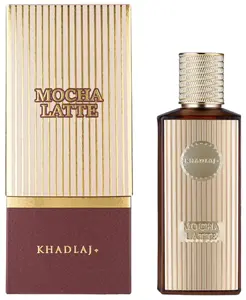 Khadlaj Mocha Latte Unisex Caffe Latte Extrait de Parfum Spray 3.4 oz Classic Coffee Scent for All Genders