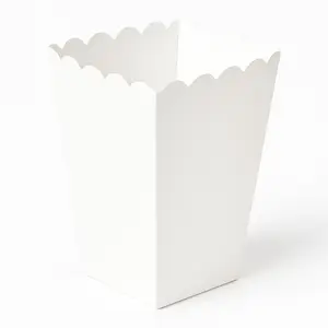 Mini White Popcorn Treat Boxes - 5 Pack