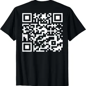 Trump 2024 QR 45/47 Tee Trump Dancing Code T-Shirt, Unisex Cotton T-Shirt, Comfortable Classic Relaxed Fit Casual Fashion