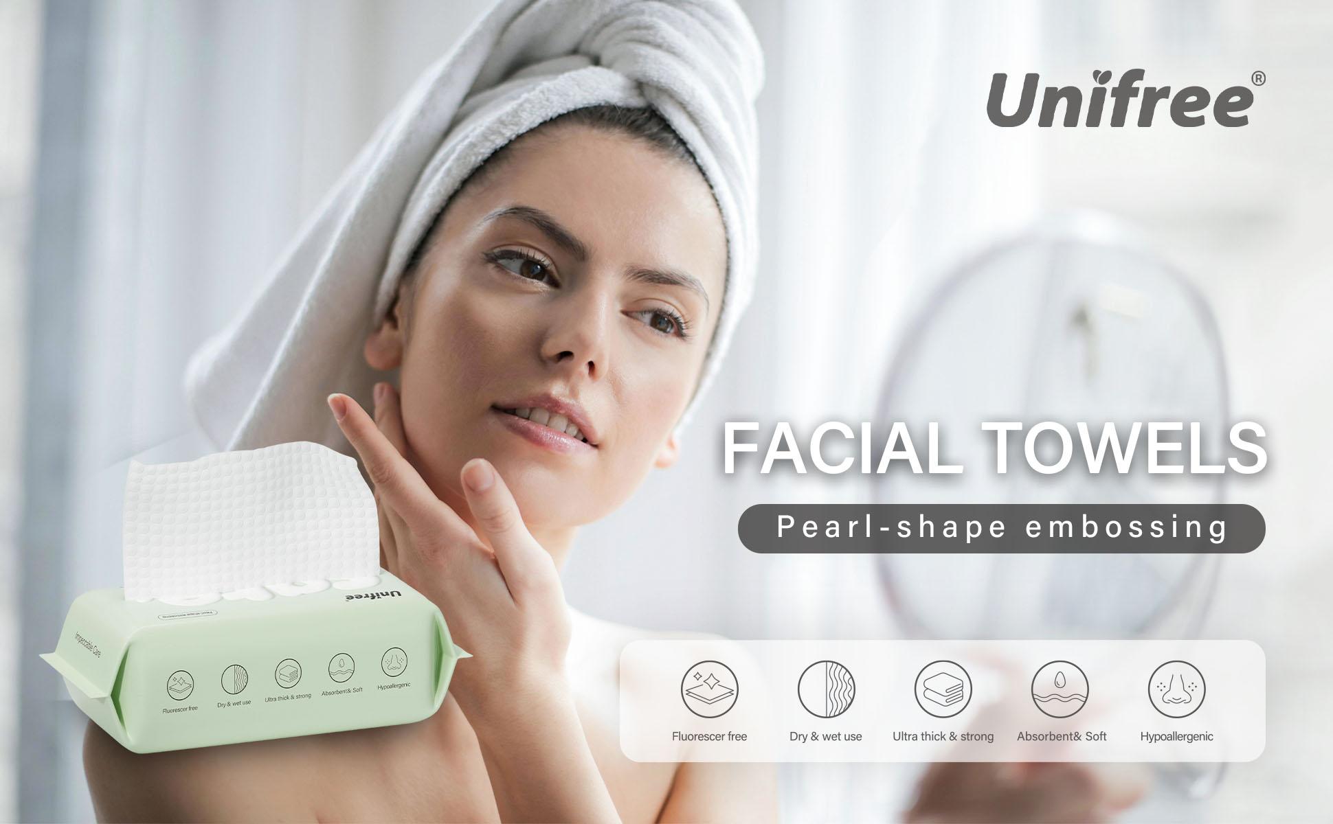 [Unifree 2026 Trial Pack for New Customers] Unifree Towel 1 pack l Disposable Dry wipes l Facial Towels l Absorbent,Reusable,Soft,Comfort,Skincare