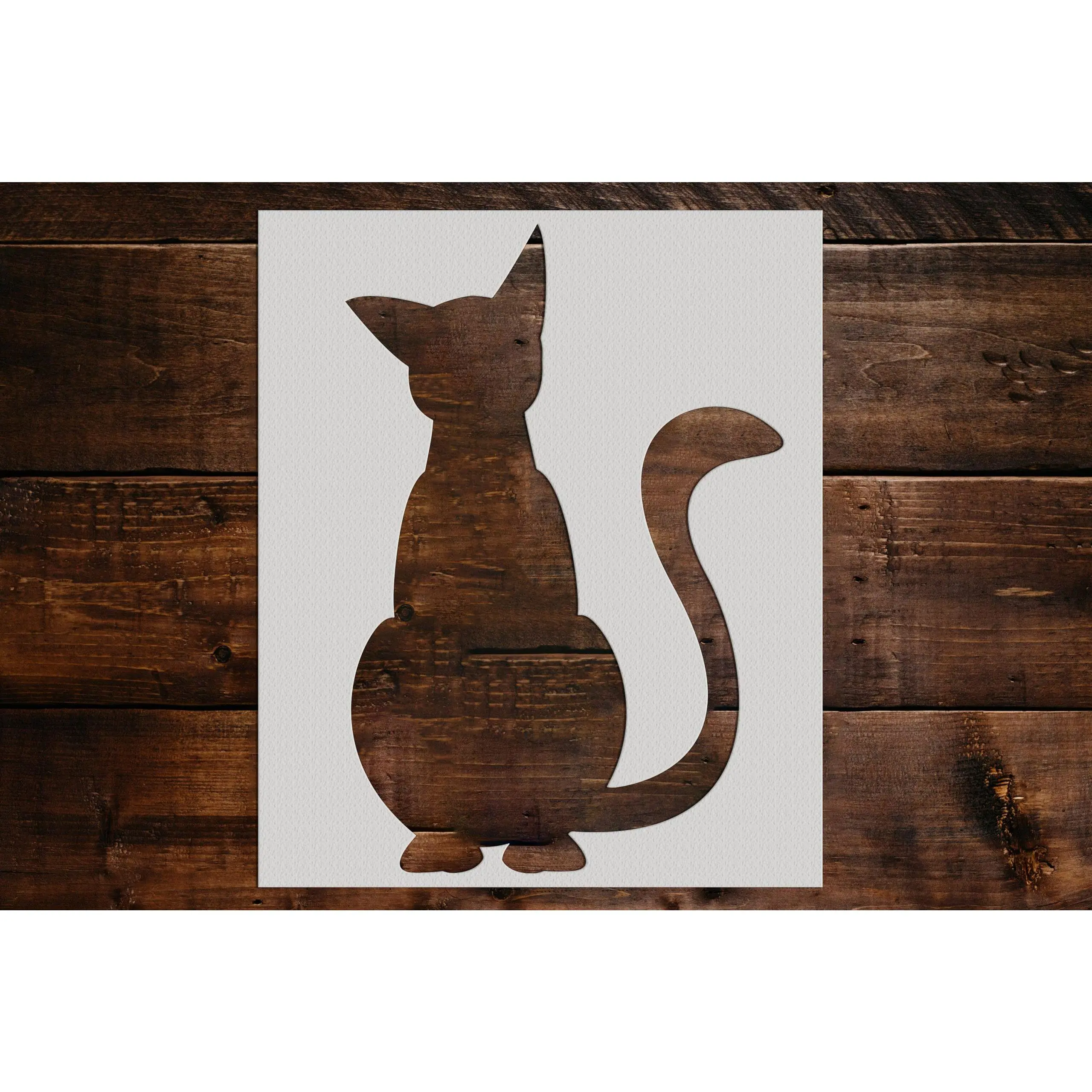 Cat Stencil - Art and Wall Stencil
