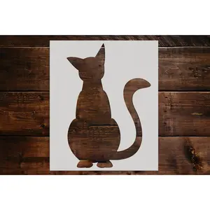 Cat Stencil - Art and Wall Stencil