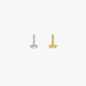 Star Titanium Flat Back Backings (Single)