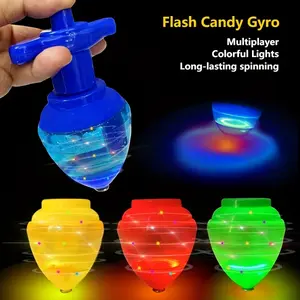Babywendy Interactive Candy Spinning Top for Parties, Featuring Colorful Lights And a Built-In Launcher, Providing Long-Lasting Spinning Fun with Multiple Color Options