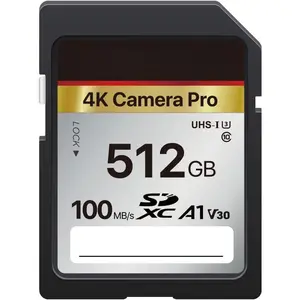 ?5- Data ?  SD Card 512GB Memory Card 4K Pro Series Speed Up to 150MB/s Compatible with  Camcorder, SDXC A1 V30 UHS-I