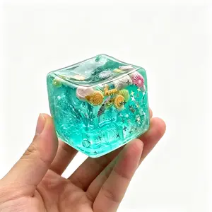 Slow Rebound Square Maltose Ice Ball – Gel Squeeze Stress Relief Toy, Portable Venting Decompression Toy for All Genders