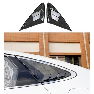 Rear Window Louvers for Hyundai Sonata 2020–2024, Sport Style Side Window Vent Covers, Glossy Trim Upgrade