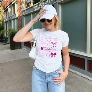 Gamma Phi Beta Coquette Bow Collage - Baby Tee