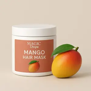 Magic Drops Mango Repair Hair Mask – Strengthening Protein Treatment for Damaged Hair (8 oz)