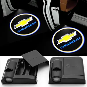 Chevrolet Door Projection Welcome Lights, High Brightness LED Logo Projector, Fits Impala, Silverado, Tahoe, Must-Have Car Decor Light, Car Decorative Light
