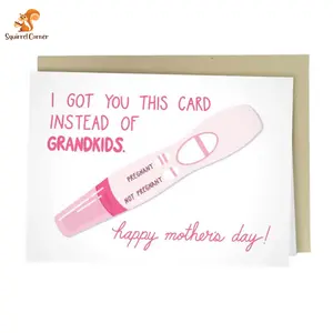 Sarcastic 5x7 Inch Individual Greeting Card, Mom Gifts, Paper Office Stationery for Mother’s Day