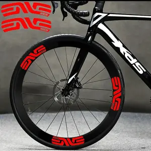 12-Piece Set of 45 Cutter Wheel Stickers Bicycle Tour de France Bicycle Rainbow Pattern 7.76 * 1.22 Inch Wheel Cap Best Cyclist