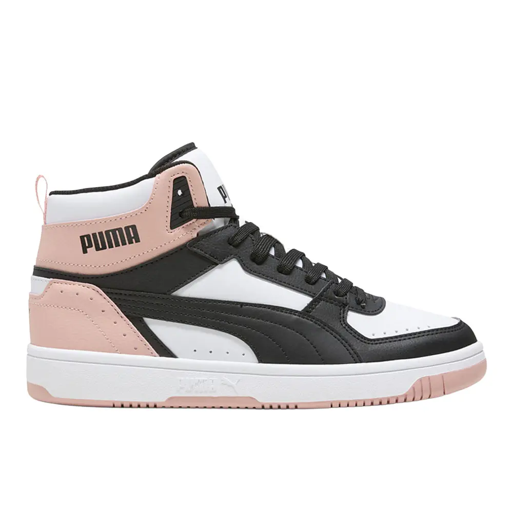 PUMA Womens Rebound Joy High  Sneakers Shoes Casual - Black, Pink, White