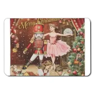 Diatom mud floor mat Christmas Nutcracker Fairy Tale Scene Phone Case with Ballerina, Kids And Festive Decorations low eeg ag wis flannel blanket Cozy Santa Claus Throw Blanket Women's Soft Penguin Silk Lace Bow Thigh High Kids' Crew Halloween Designs