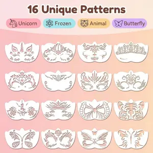 Reusable Stage Makeup Face Painting Templates, Perfect Halloween Costume Gift, Ideal for Role-Playing Parties, Christmas Presents