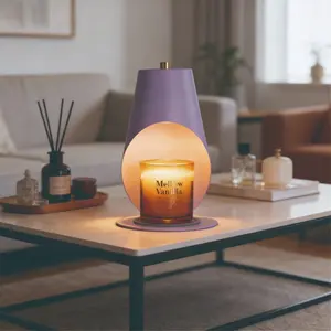 Candle Warmer Lamp with Timer and Dimming Function, Perfect Home Decor Gift for Women, Includes Two Light Bulbs for Jar Candles