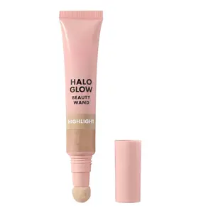 Glow Highlight Beauty Wand, Liquid Highlighter Wand For Luminous, Glowing Skin, Buildable Formula,Cosmetic Makeup  Moisturizer Hydrate