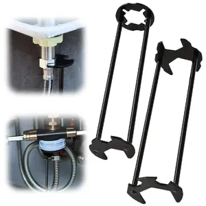 Multifunctional Sink Wrench, Adjustable Plumbing Tool For Kitchen Installation, Durable Spanner For Bathroom Use, Portable Faucet Spanner for Plumbers (A+B)